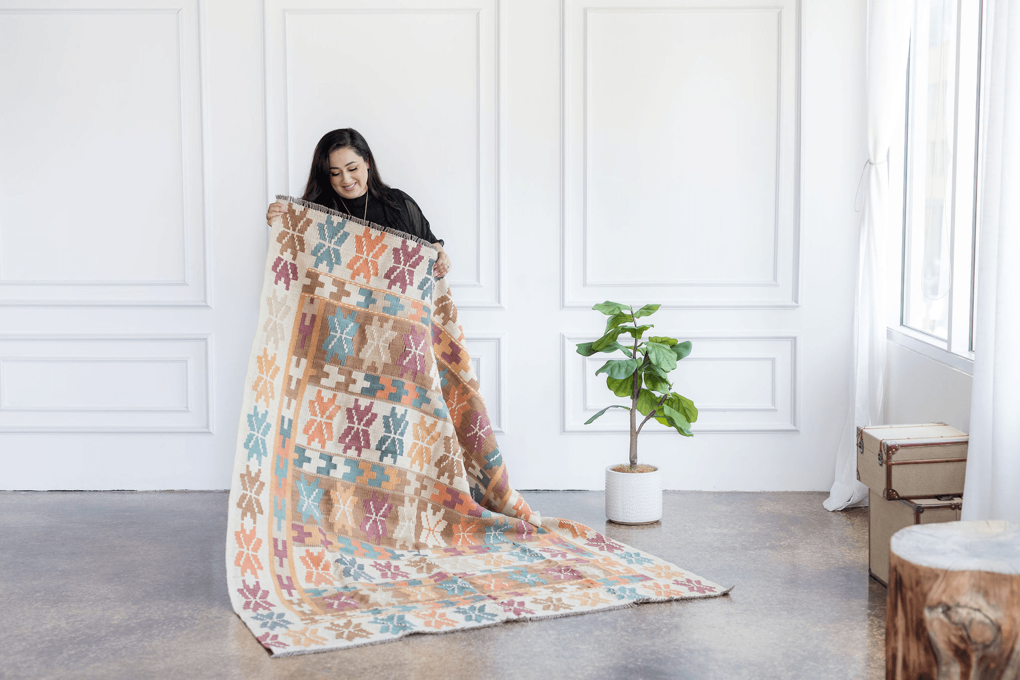 BEST PRICE... 2024 Size: 5'3 x 2'7 feet, Beautiful Handmade Vintage Afghan Nomadic Herati Kilim - Afghan Nomadic Sofreh Kilim/ Unique Kilim Rug