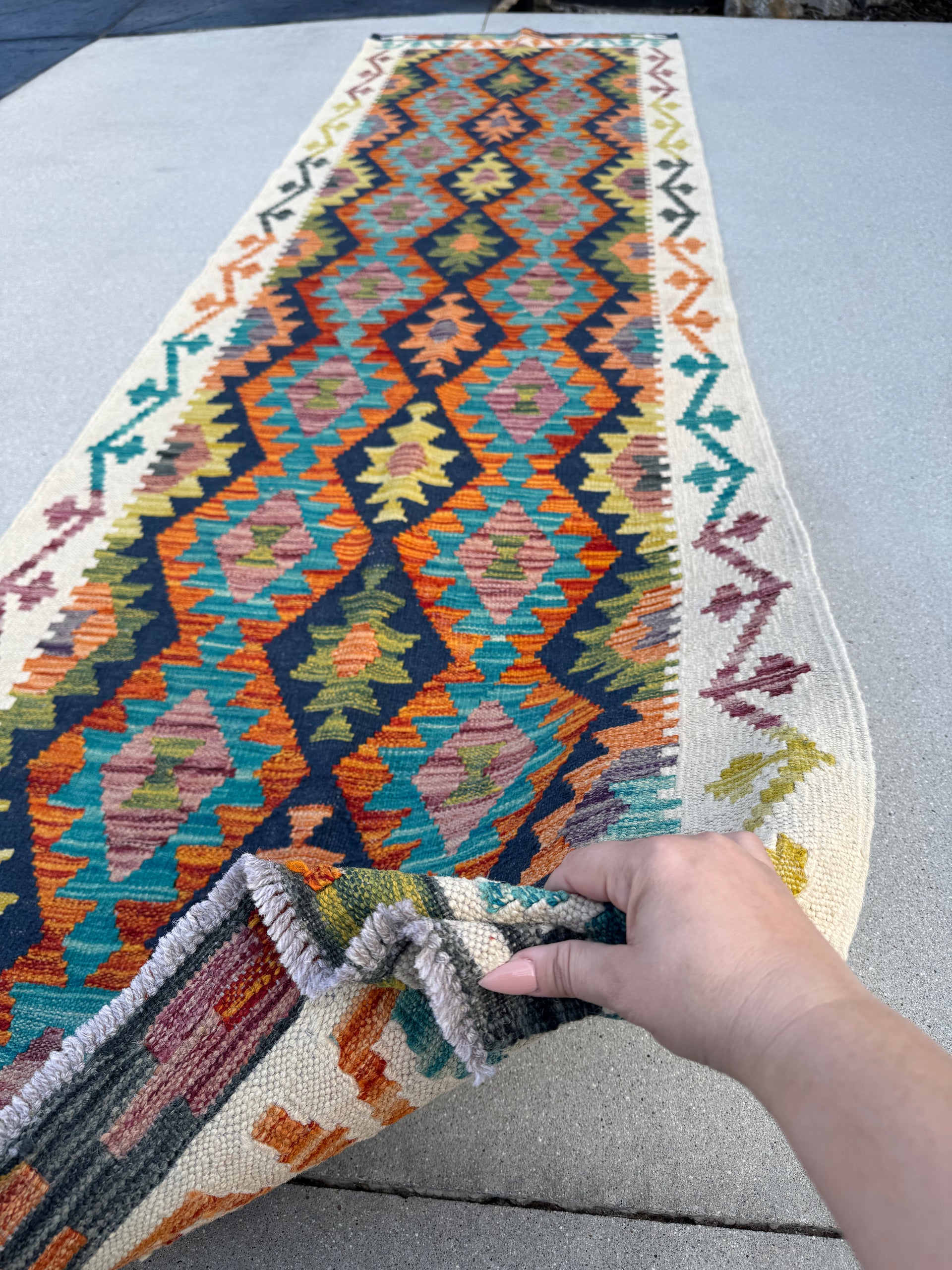 Libby - 3x10 Kilim Runner Rug