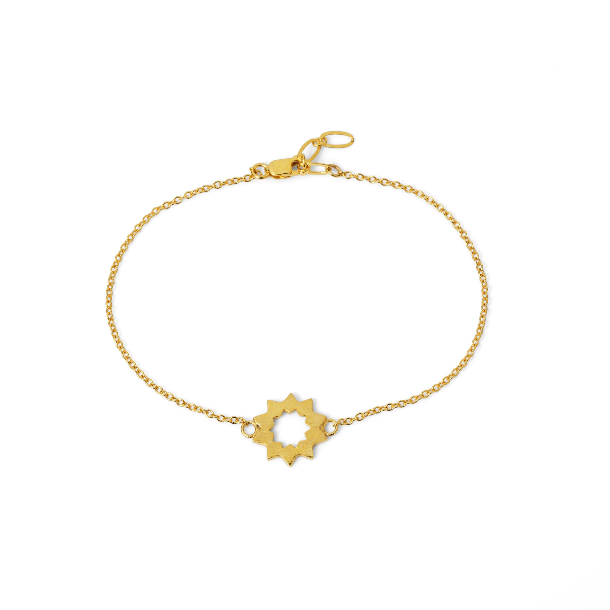 Handmade Afghan Bracelet 24k Gold Plated Brass Sun Elegant Inspired Jewelry Boho Chic Accessories Gift for Her