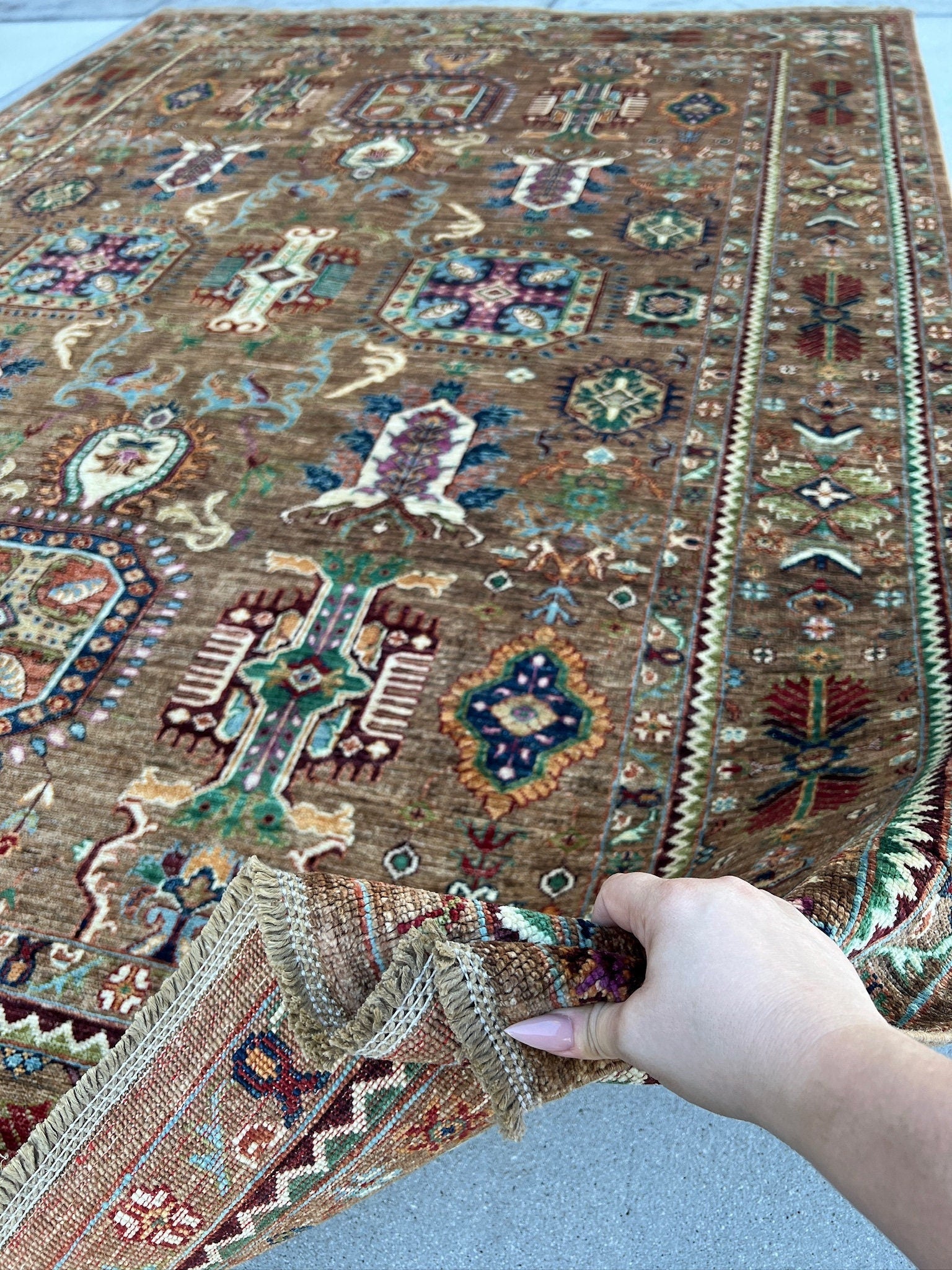 Handmade Afghan Wool Area Rugs - Hand-Knotted - Sustainable - Ethical ...