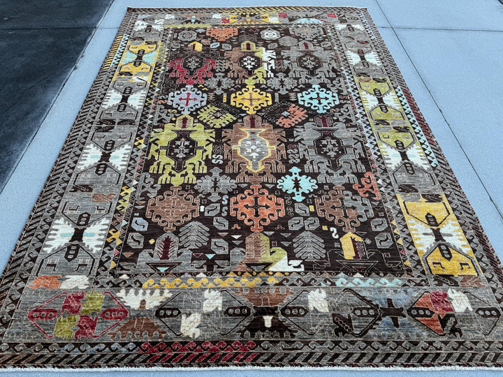 7x10 (213x304) Handmade Afghan Rug |