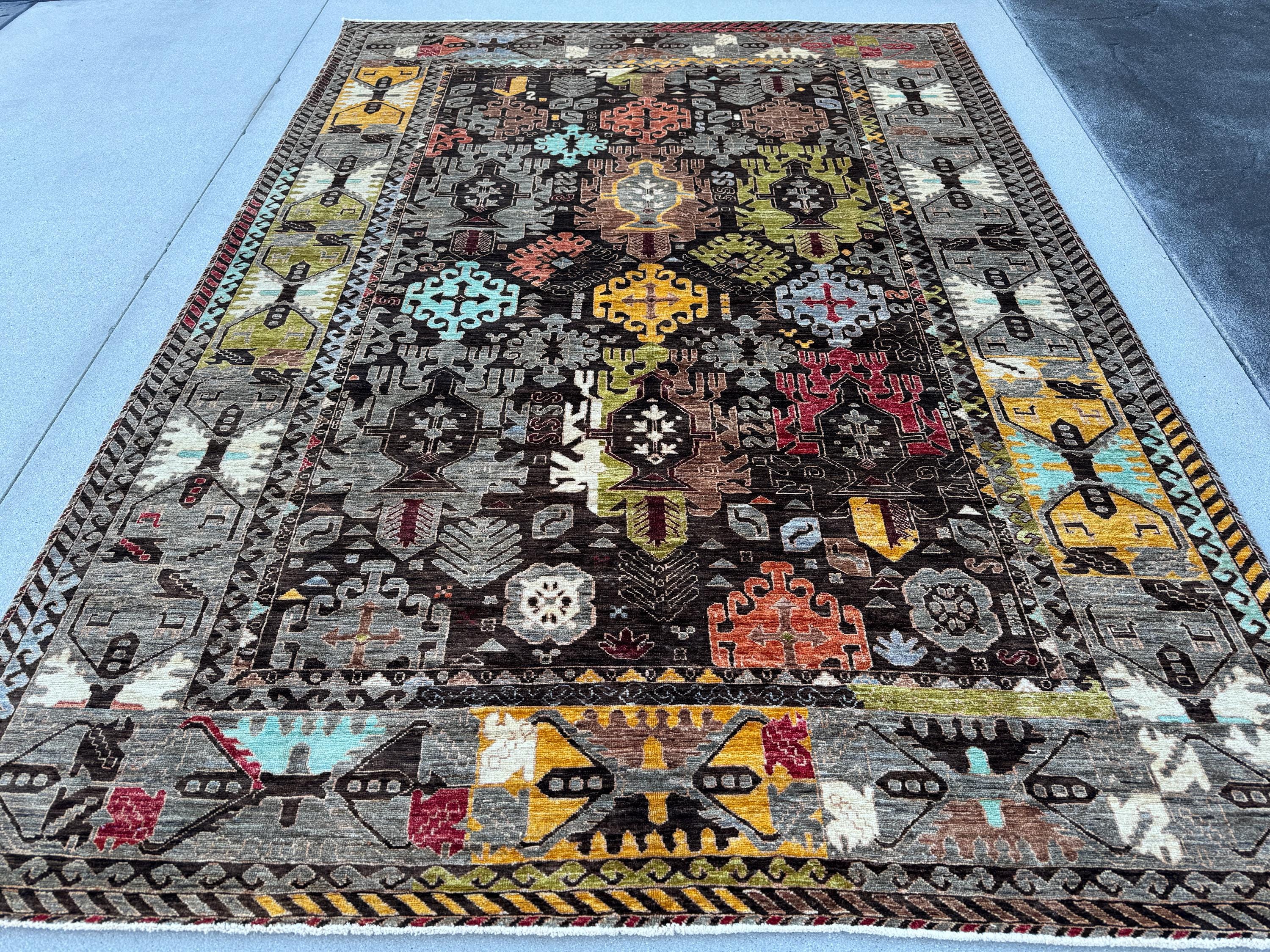 7x10 (213x304) Handmade Afghan Rug |