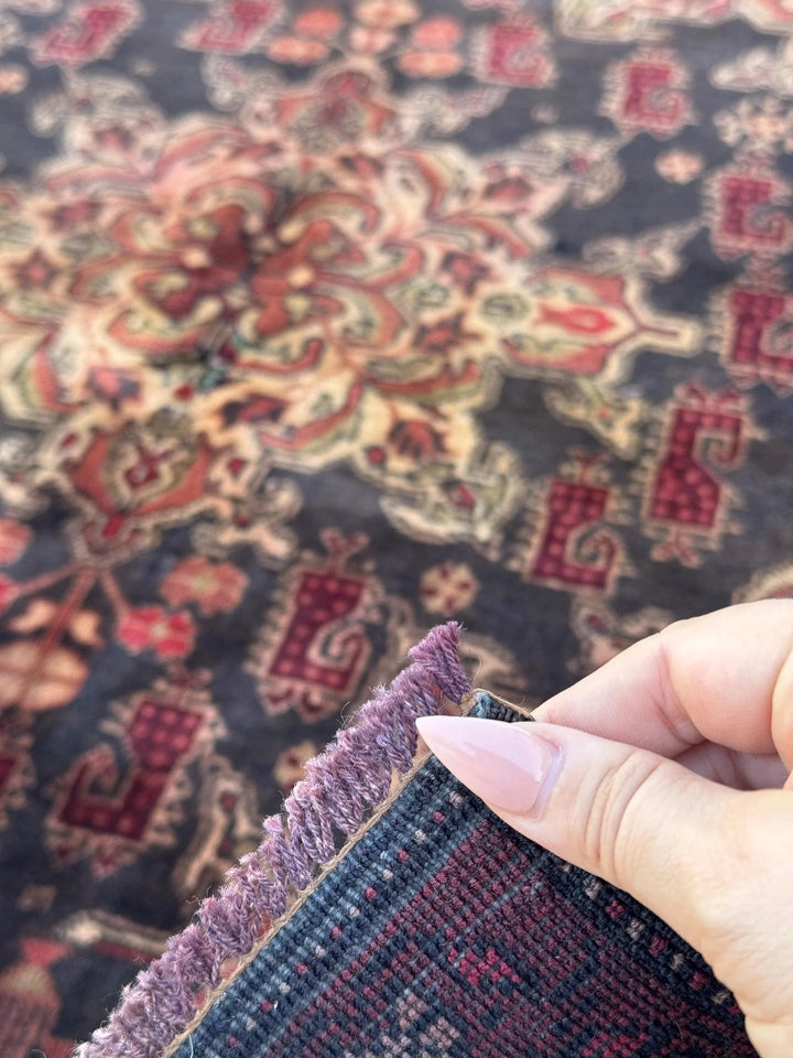 3x4 (91x121) Handmade Vintage Afghan Baluch Rug | Wine Burgundy Crimson Red Sand Cream Tan Gold Brown Moss Green | Wool Traditional