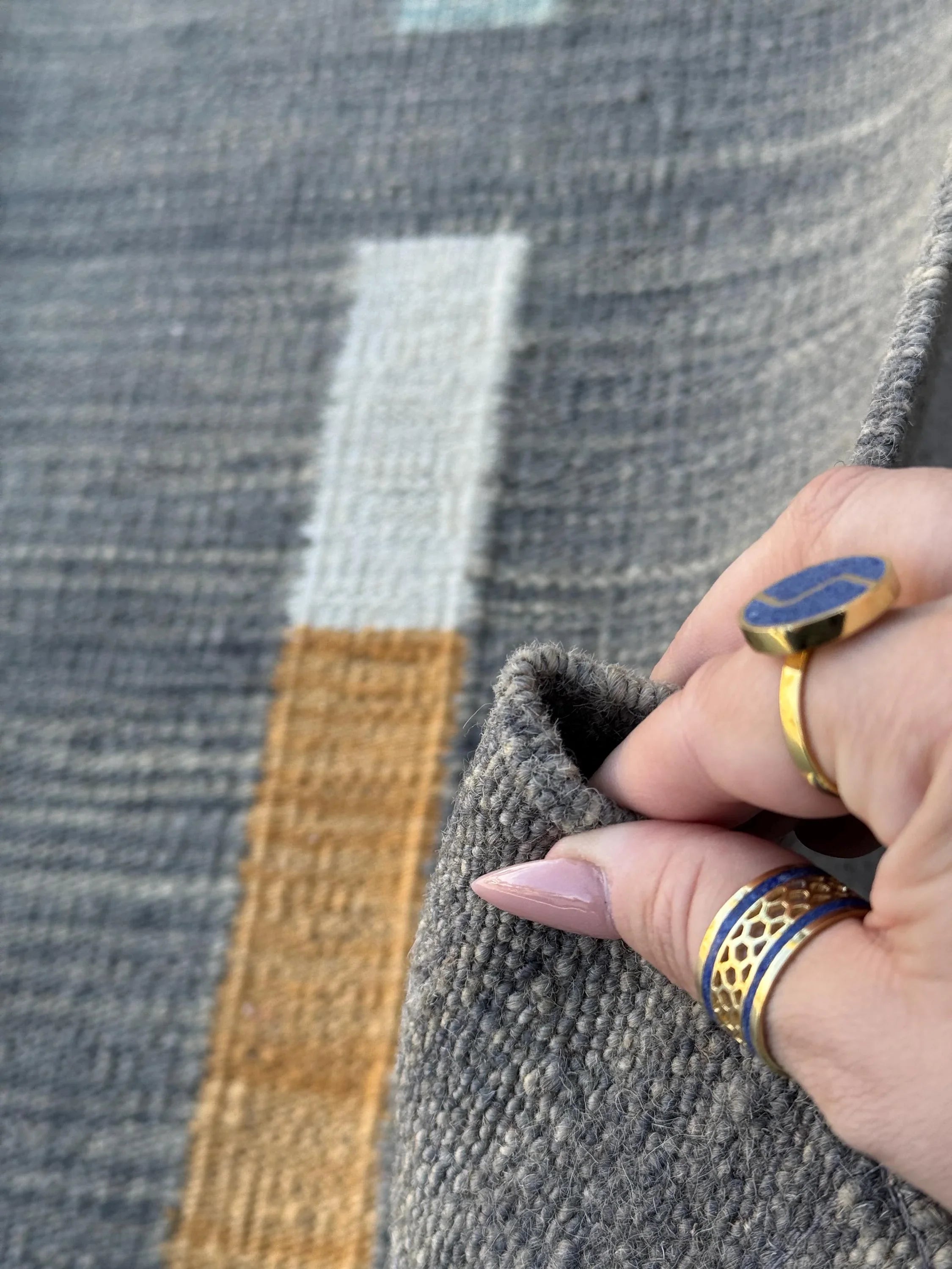 6x8 Handmade Afghan Kilim Rug | Grey Gray Black Red Orange Peach Saffron Denim Prussian Navy Blue Moss Green Teal White Cream Purple | Wool