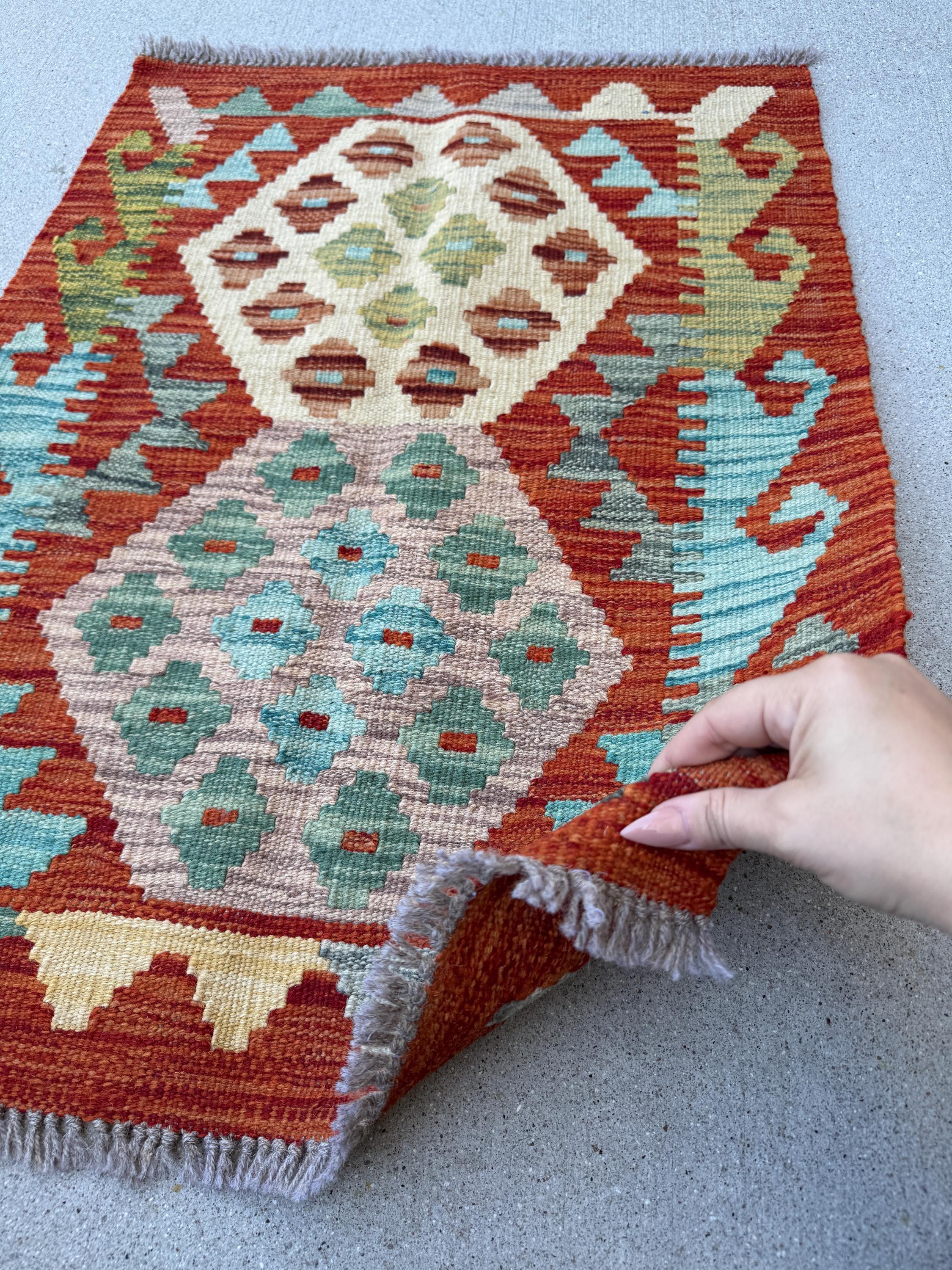 Kilim Afghan Handmade Hand-Knotted Flatweave Flatwoven Luxury Rugs