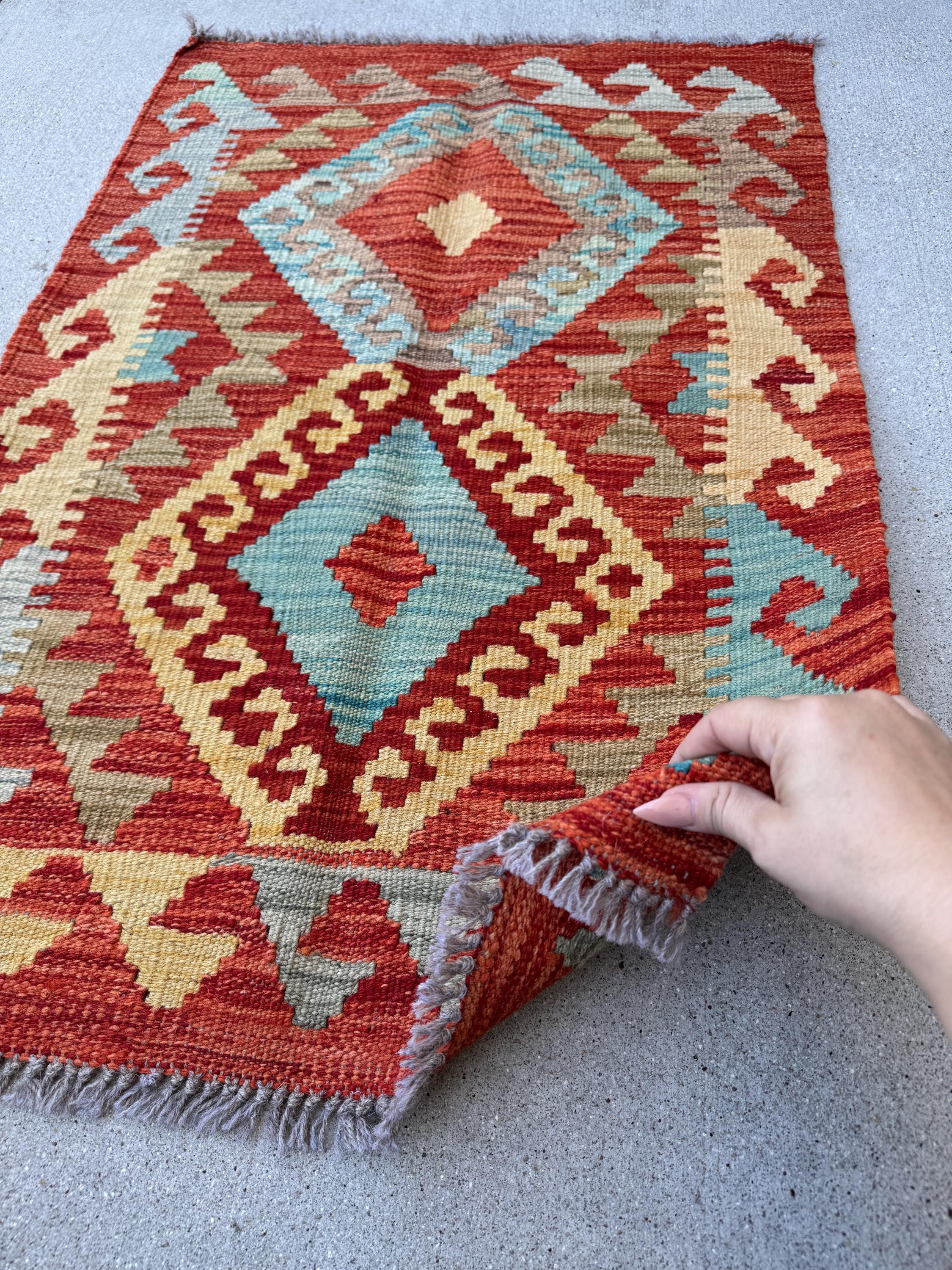 Kilim Afghan Handmade Hand-Knotted Flatweave Flatwoven Luxury Rugs