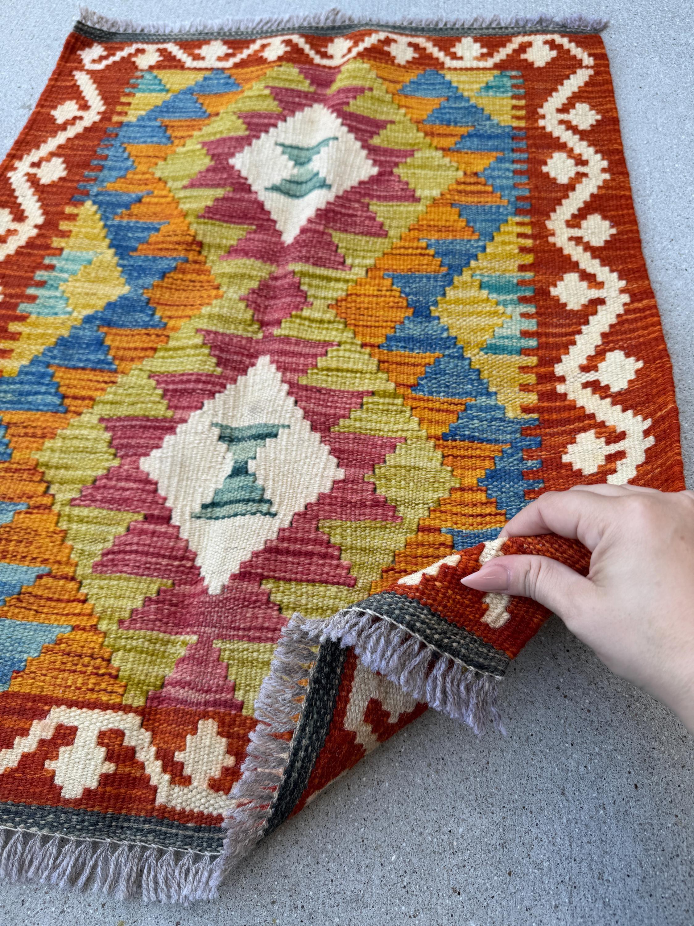 Kilim Afghan Handmade Hand-Knotted Flatweave Flatwoven Luxury Rugs