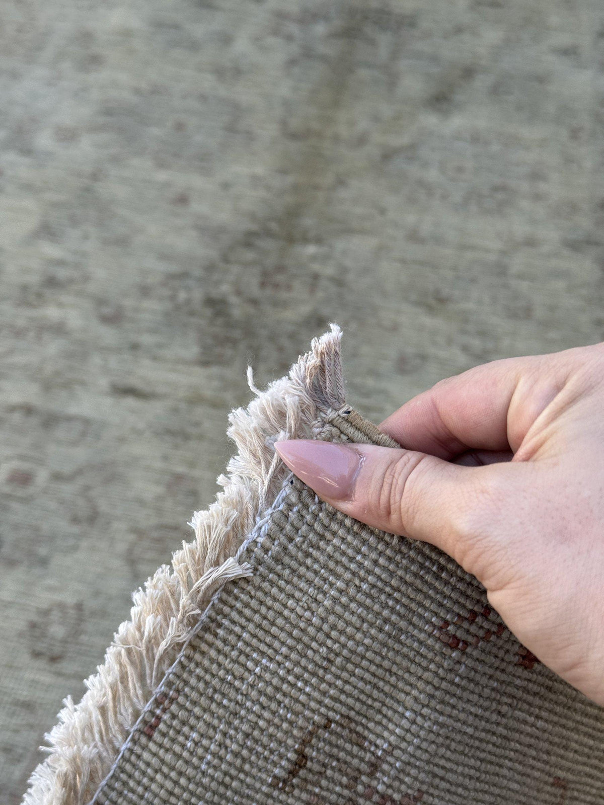 3x10 Handmade Afghan Wool Runner Rug | Muted Beige and Tan Faded Floral Hallway Runner | Soft Neutral Oushak Style | Hand-Knotted Carpet