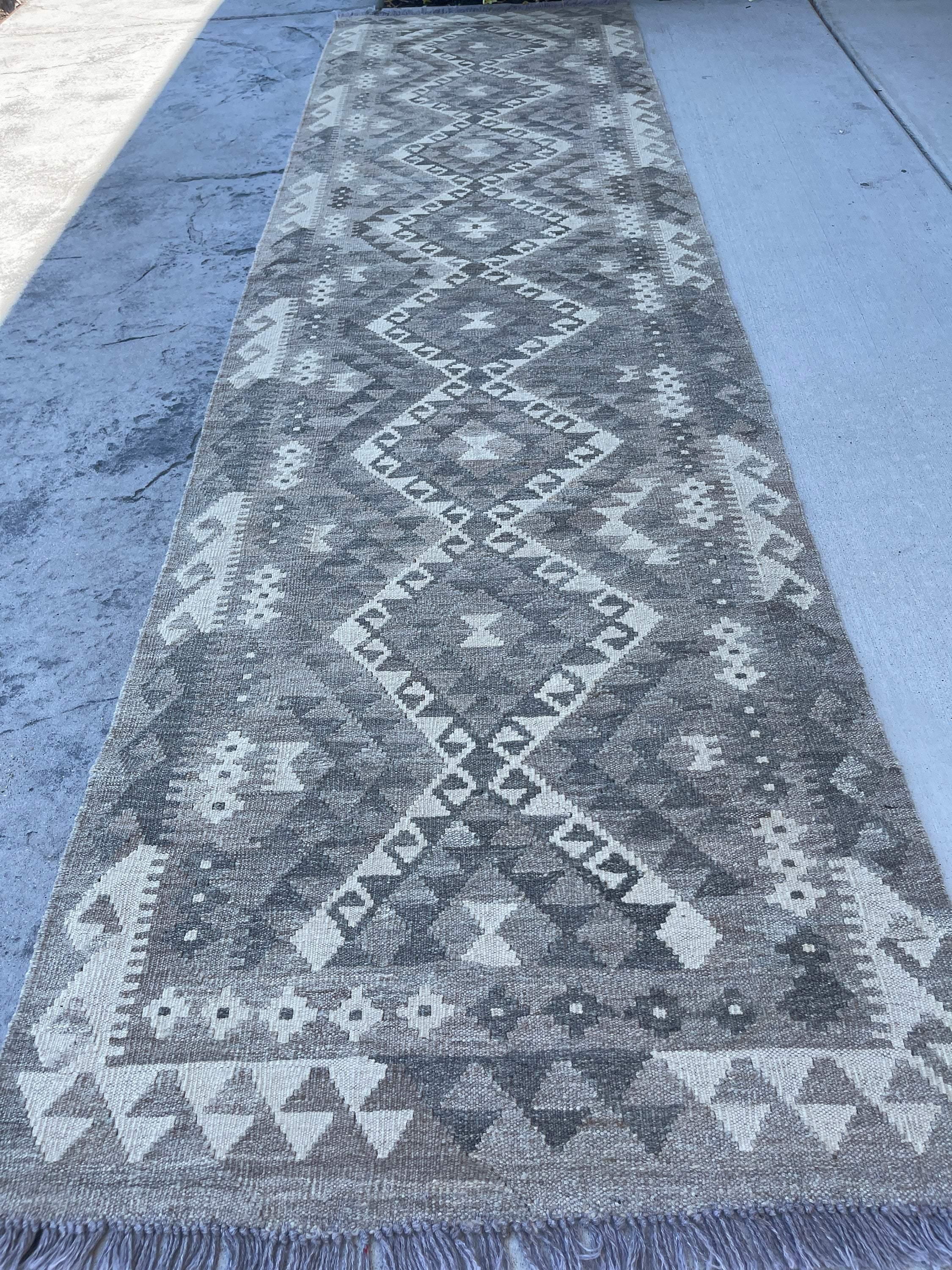 3x10 (90x305) Handmade Afghan Kilim Runner Rug