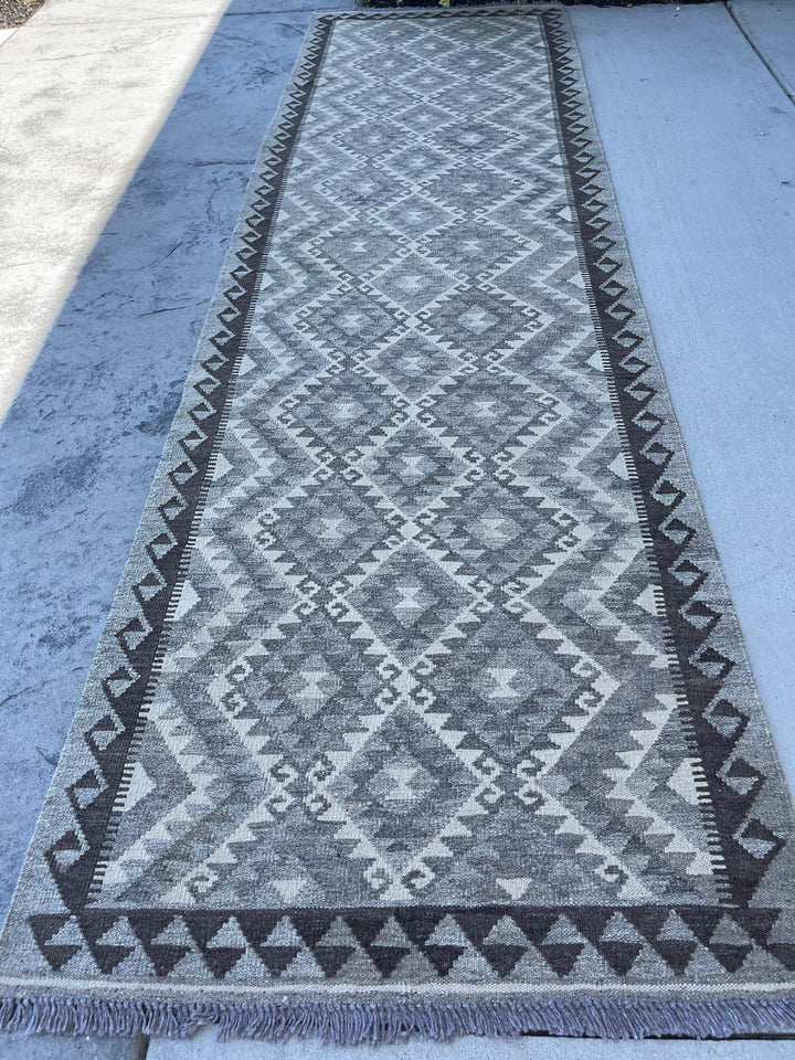 3x10 (90x305) Handmade Afghan Kilim Runner Rug