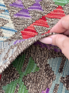 7x10 (215x305) Handmade Afghan Kilim Rug 