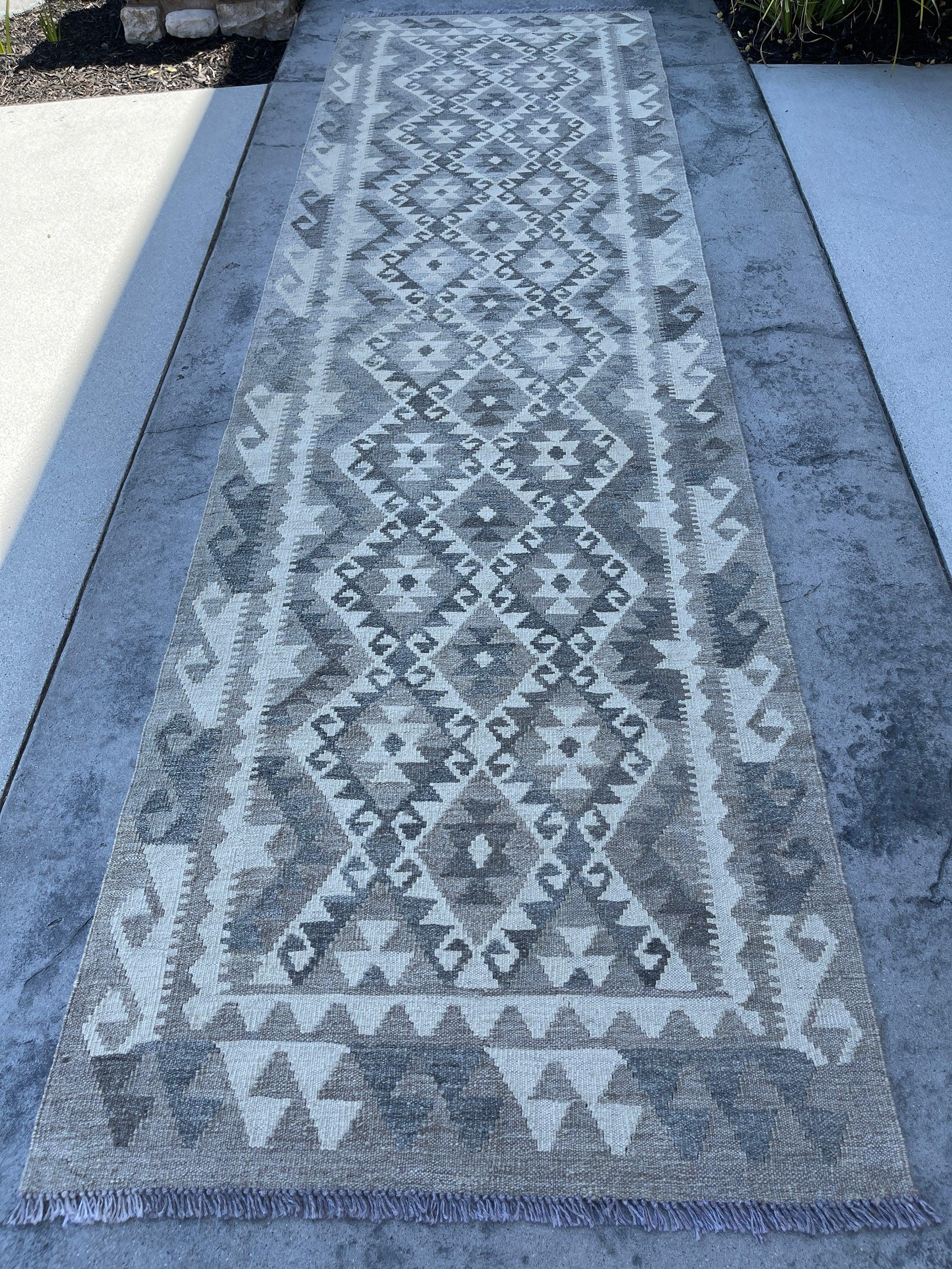 3x10 (90x305) Handmade Afghan Kilim Runner Rug 