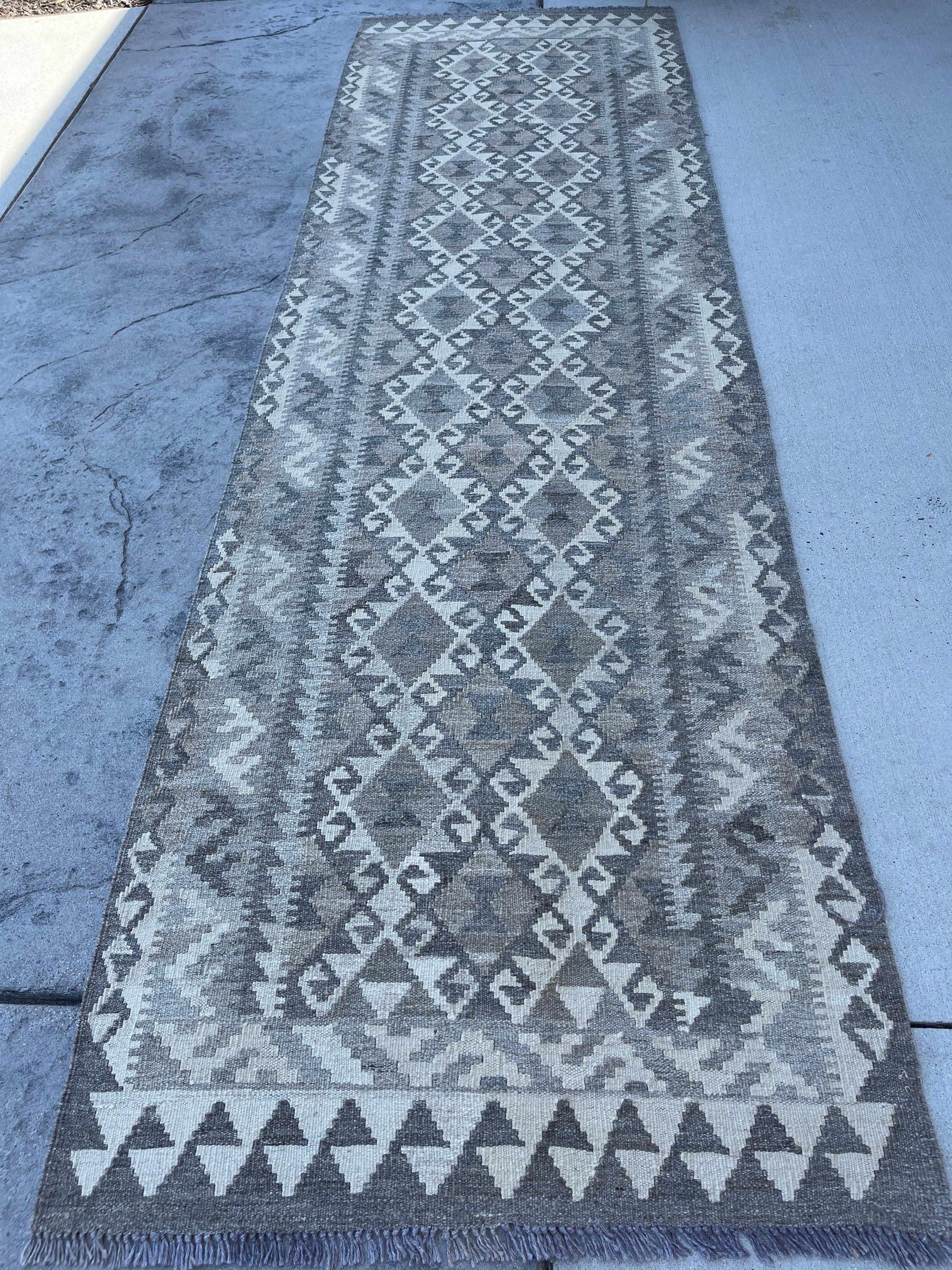 3x10 (90x305) Handmade Afghan Kilim Runner Rug 