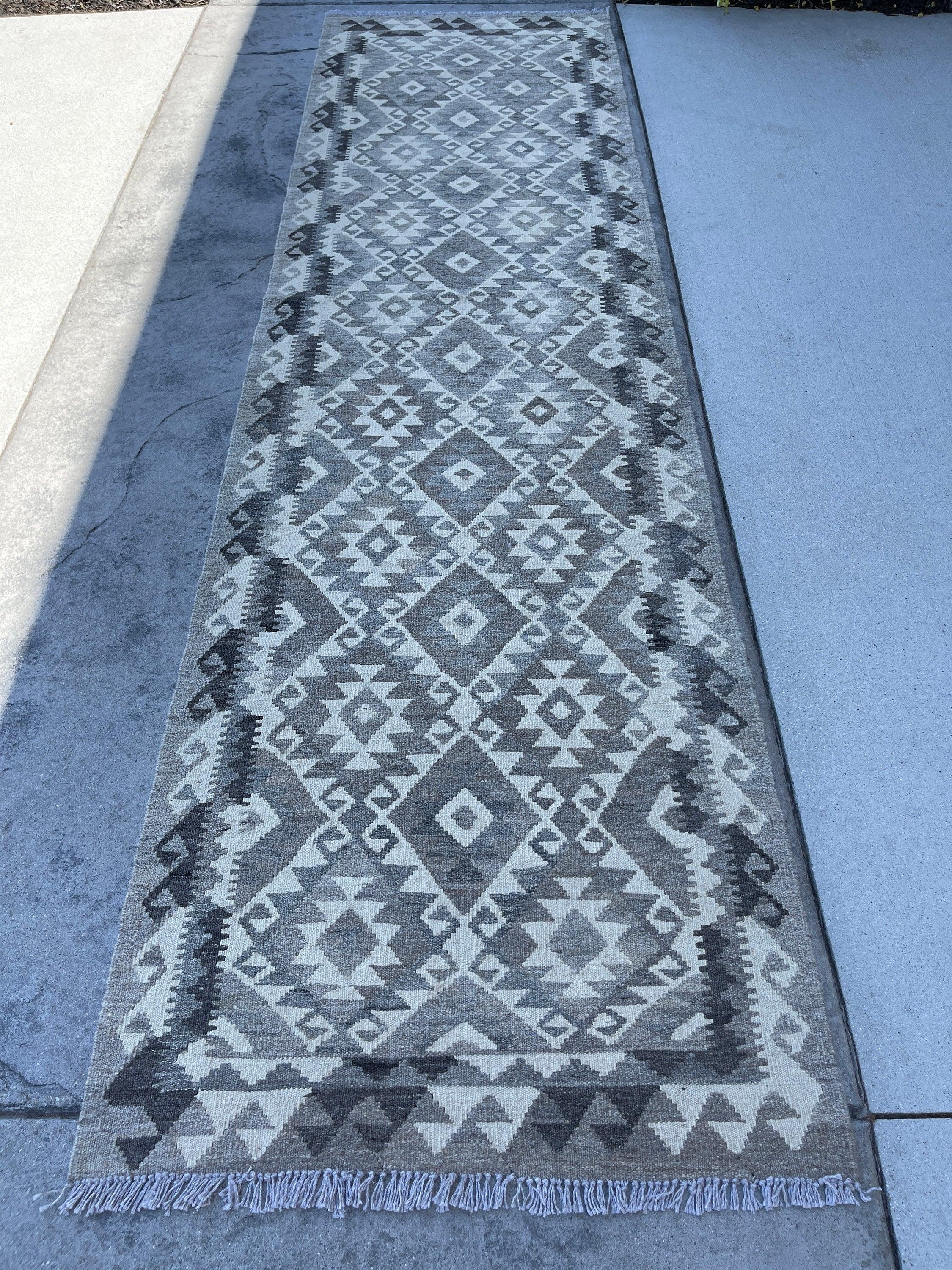 3x10 (90x305) Handmade Afghan Kilim Runner Rug 