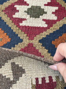 3x10 (90x305) Handmade Afghan Kilim Rug 