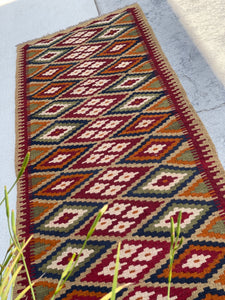 2x8 (60x245) Handmade Afghan Kilim Rug 