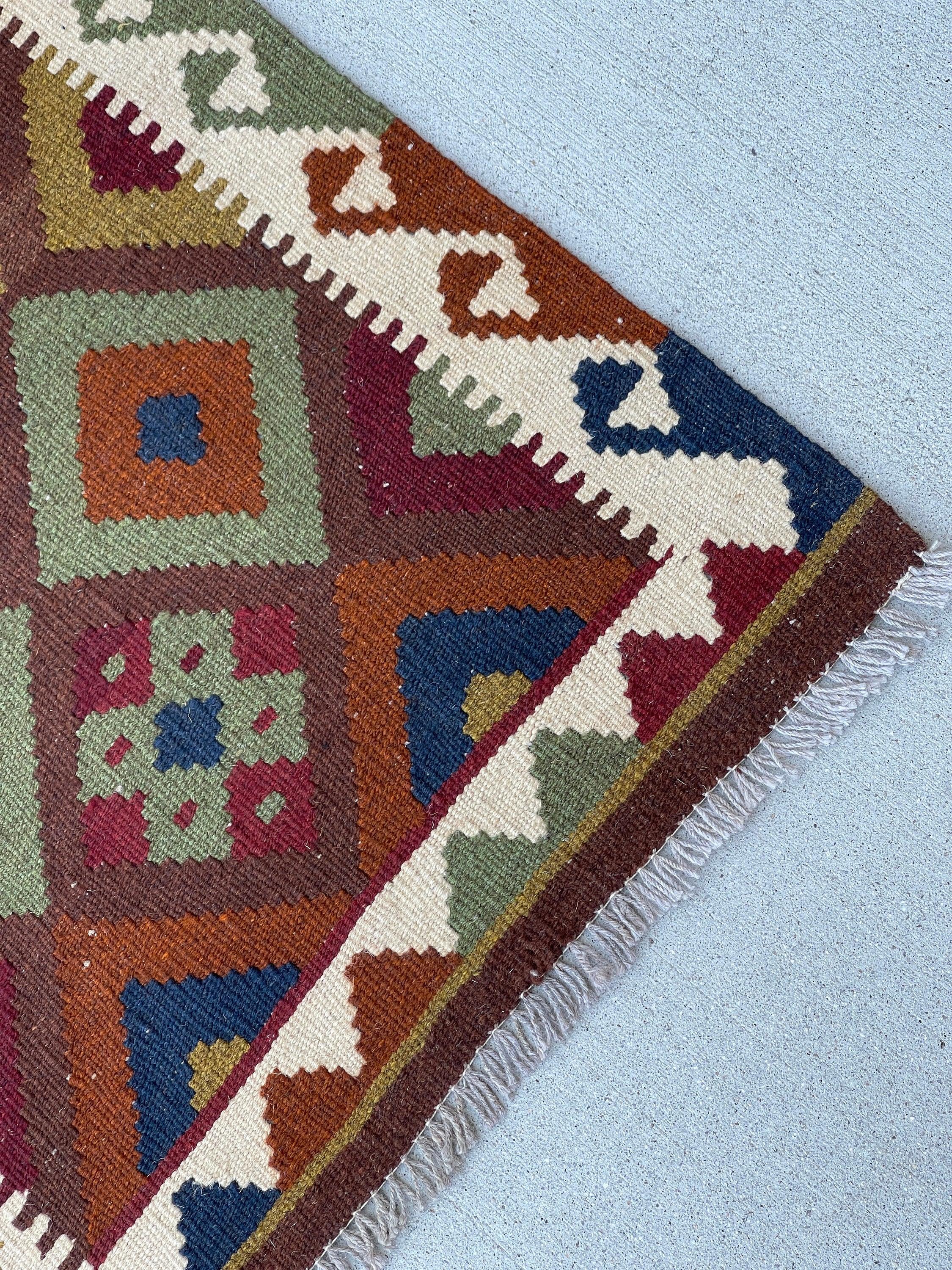 2x7 (60x215) Handmade Afghan Kilim Rug 