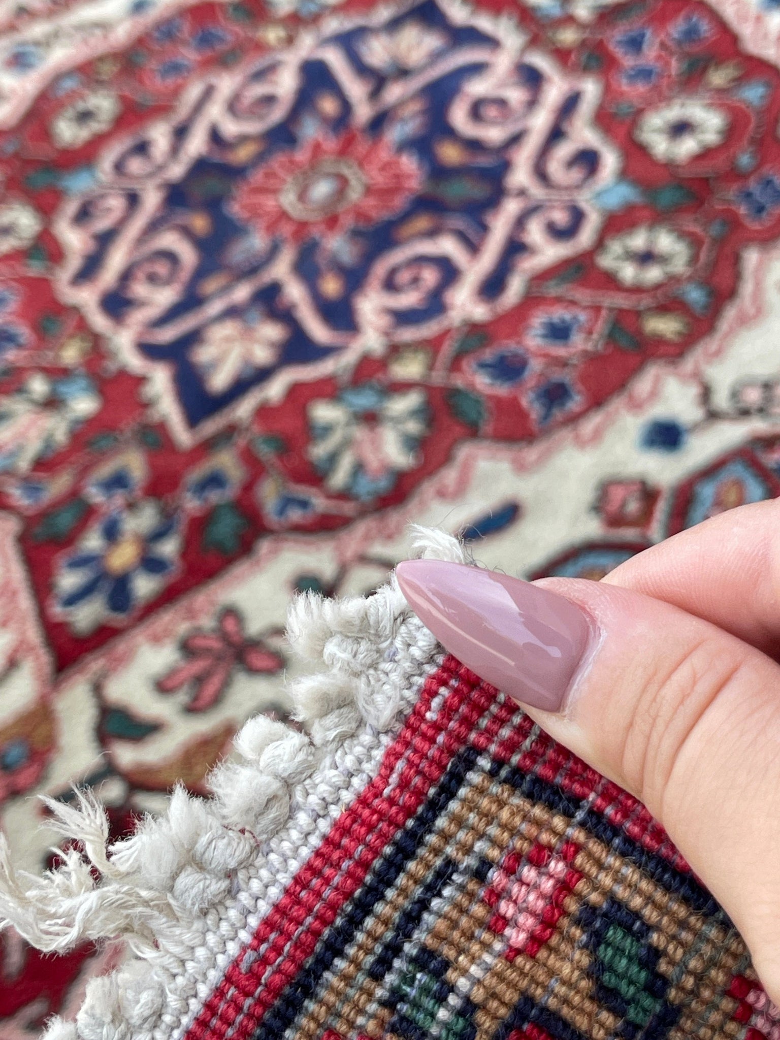4x7 (125x200) Vintage Handmade Turkish Rug | Red Salmon Pink Beige Sky Blue Green | Flatweave Persian Tribal Turkish Moroccan Oriental Boho