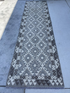 3x10 (90x305) Handmade Afghan Kilim Runner Rug