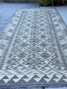 3x10 (90x305) Handmade Afghan Kilim Runner Rug 