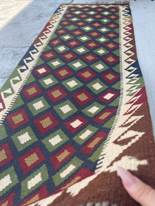 3x7 (90x215) Handmade Afghan Kilim Rug