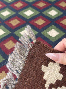 3x7 (90x215) Handmade Afghan Kilim Rug