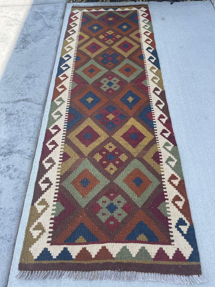 2x7 (60x215) Handmade Afghan Kilim Rug 