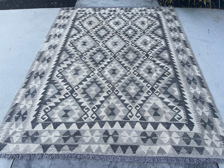 5x7 (150x200) Handmade Kilim Afghan Rug 