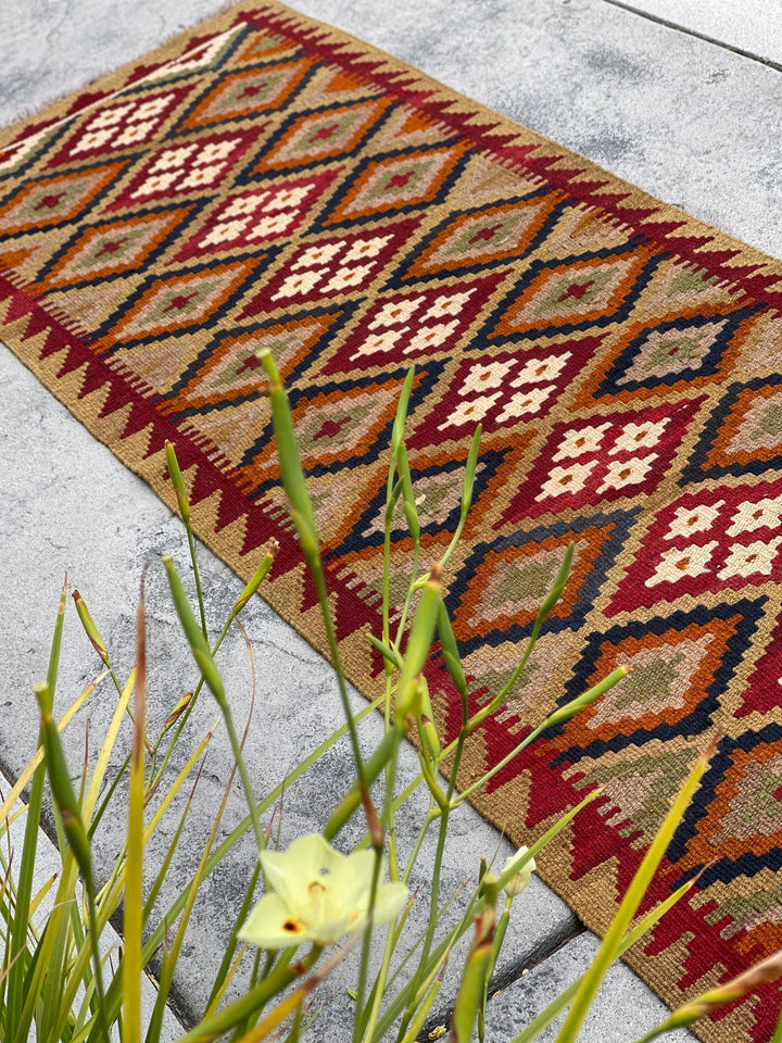 2x7 (60x215) Handmade Afghan Kilim Rug 