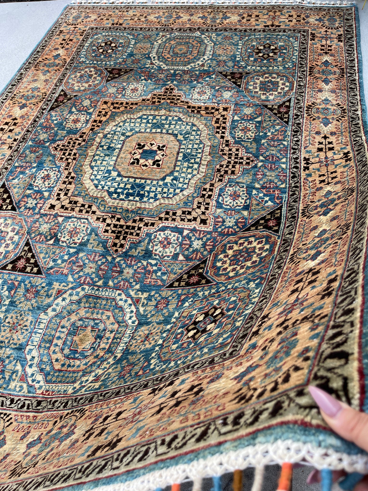 5x8 (150x245) Handmade Afghan Rug 