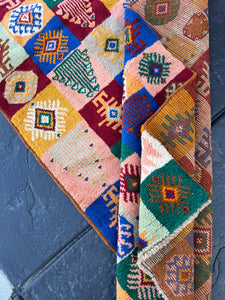 3x10 (90x305) Handmade Vintage Baluch Afghan Runner Rug | Forest Green Blush Pink Blue Chocolate Turquoise Grey Orange Ivory Mustard Red
