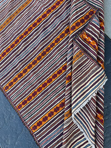 5x7 (150x215) Fair Trade Handmade Afghan Rug | Blood Red Cream Beige Forest Green Midnight Blue Burnt Orange Sky Blue | Hand Knotted Wool