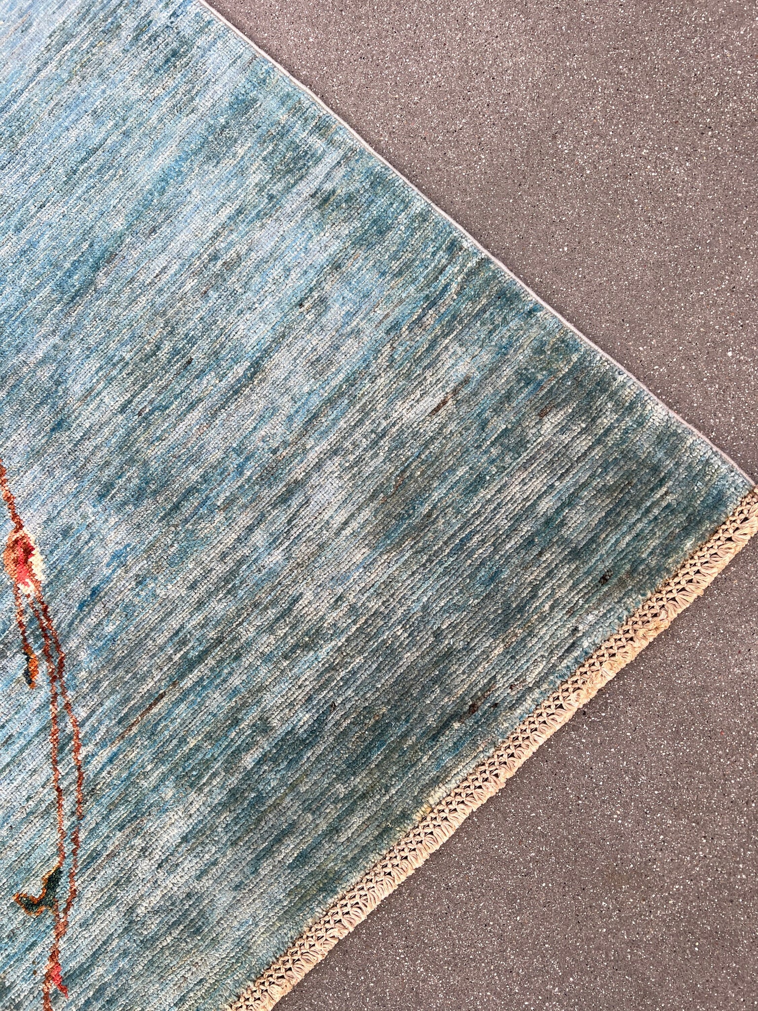 5x7 (150x215) Fair Trade Handmade Afghan Rug | Turquoise Teal Burnt Orange Cream Beige Black Blood Red Yellow | Hand Knotted Persian Wool