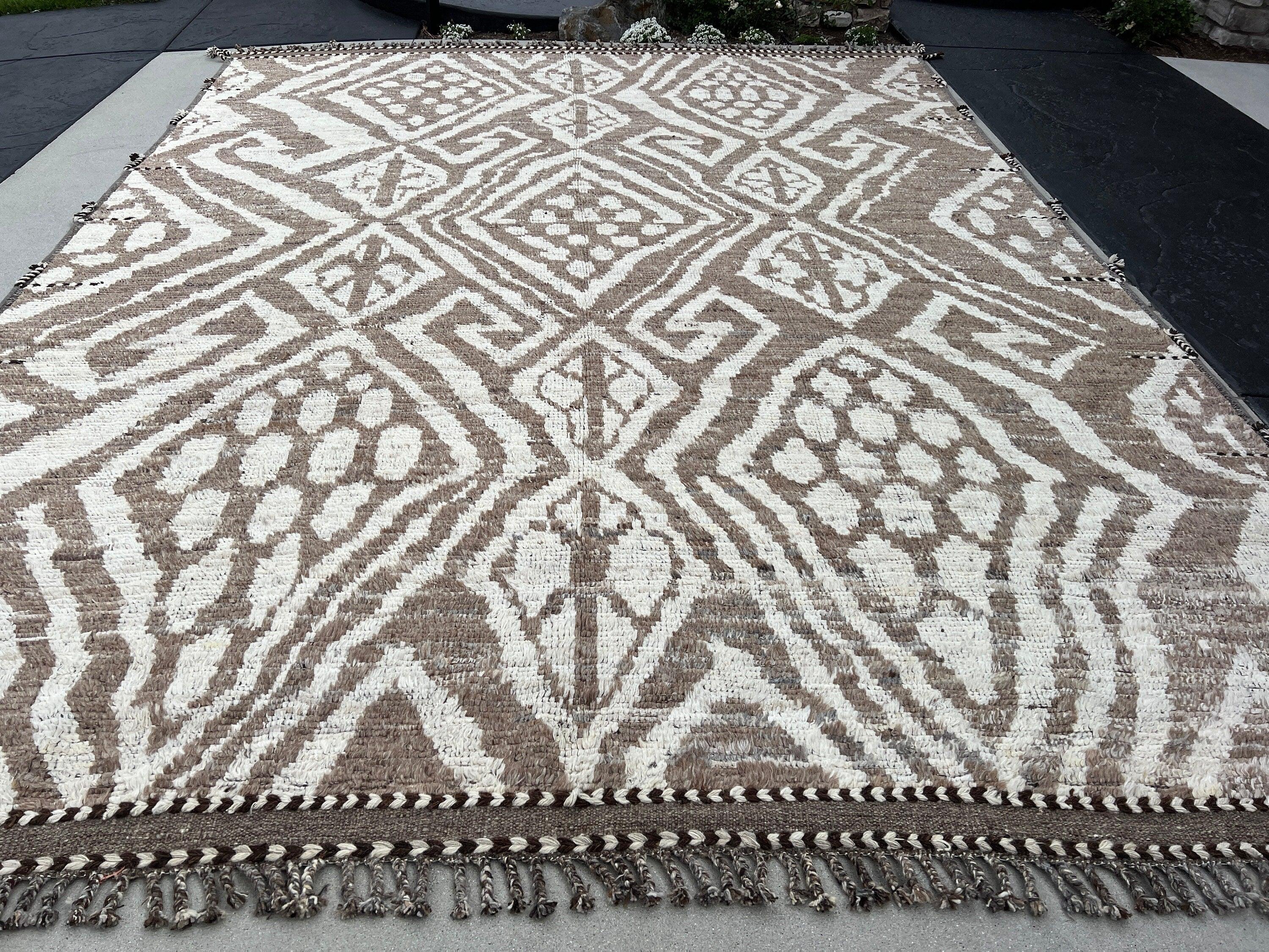 Beni ourain rug store handmade 100% WOOL moroccan berber rug