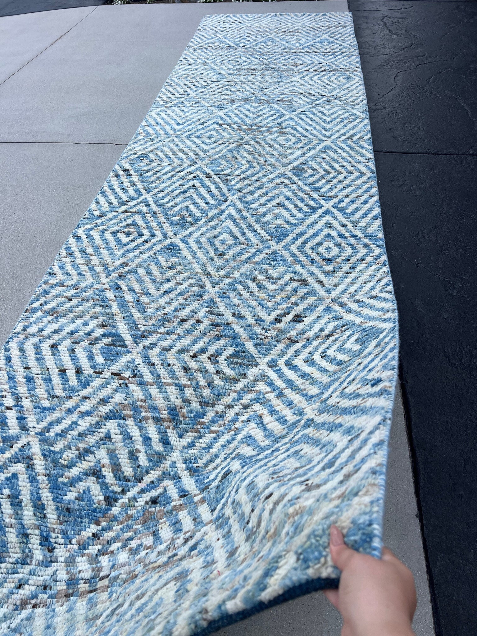 Custom handmade moroccan rug runner - Entryway berber carpet