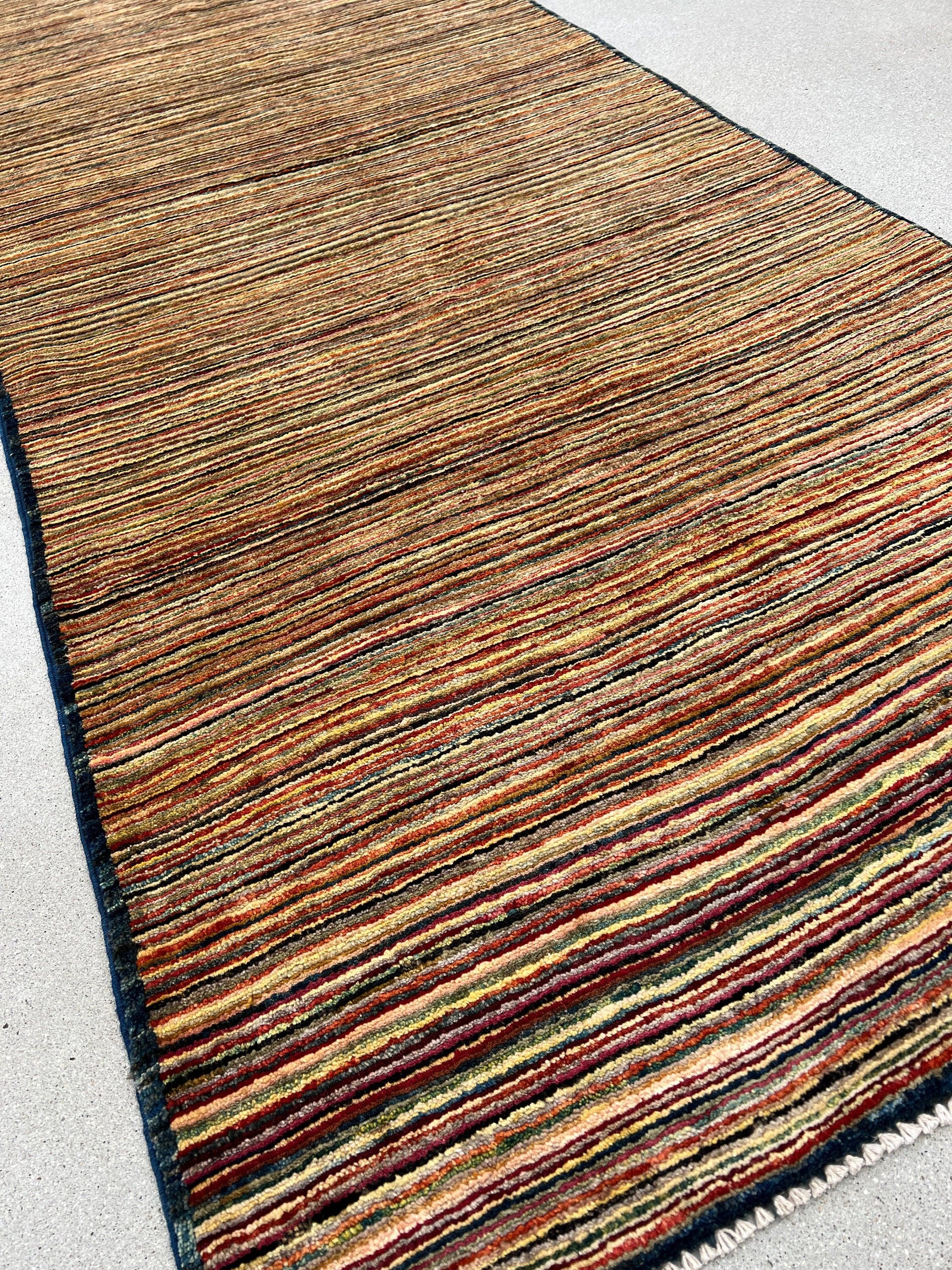 3x12 Handmade Afghan Runner | Mustard Yellow Chocolate Mocha Brown Crimson Red Orange Moss Green Navy Blue Maroon Ivory Grey | Wool