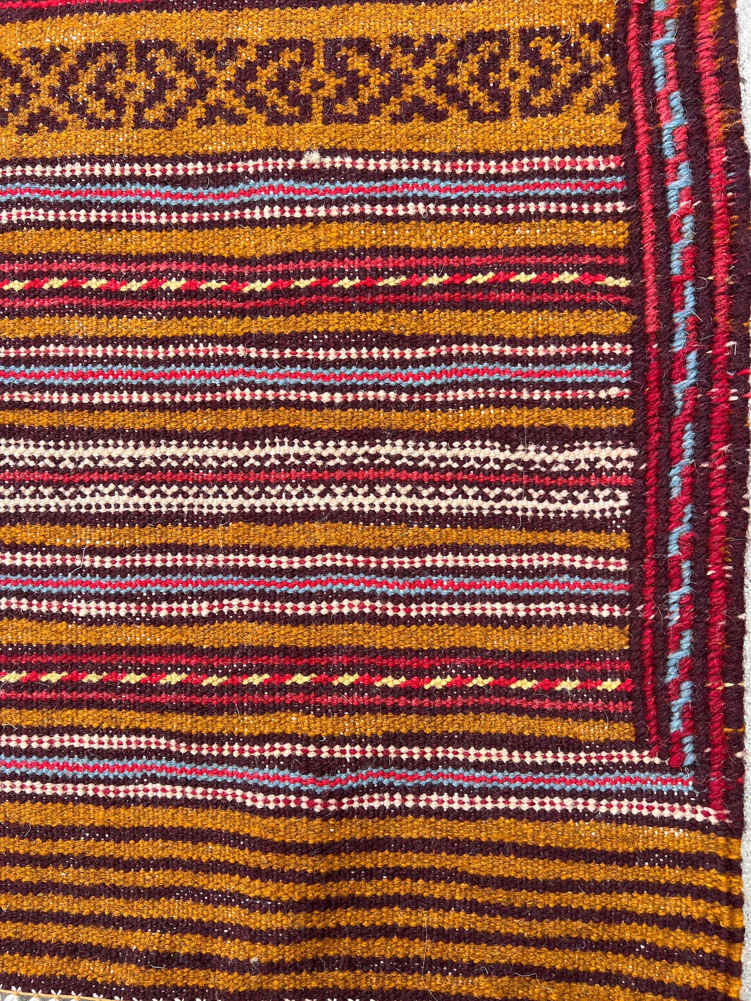 3x10 (90x305) Handmade Afghan Kilim Runner Rug | Rust Orange Blood Red Ivory Cream Beige Cornsilk Chocolate Royal Blue Fuchsia Pink | Wool