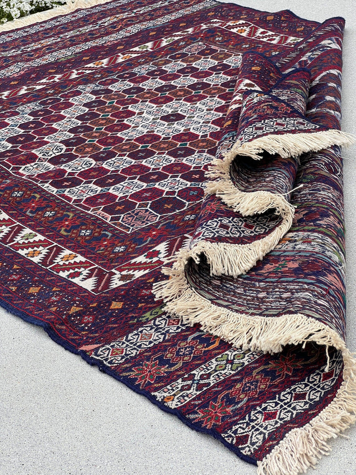 Elmer Library Rug Elmer - 4x7 Vintage Soumak Rug