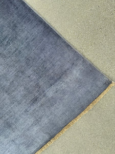 5-6x8 Handmade Afghan Rug | Prussian Denim Blue Cadet Grey Gray | Wool Hand Knotted Muted Solid